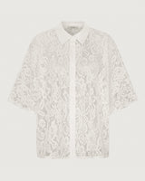 Roxie Lace Shirt | White