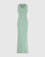 Sabrina Sleeveless Satin Dress | Mint