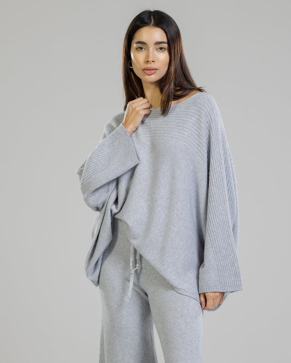 NEW | Ribbed Sweater | Light Grey