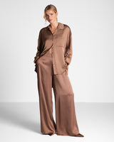 Kailin Satin Shirt | Maple