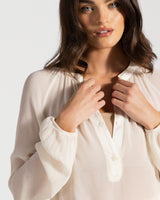 Jade Sheer Top | Ivory