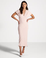 Juliette V Neck Dress | Dusty Pink