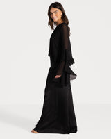 Blair Ruffle Blouse | Black