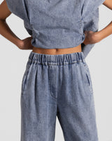 Brooke Elastic Waist Jeans | Denim Blue