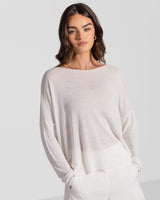 Amelie Lightweight Linen Top | White