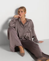 Kailin Satin Shirt | Mink