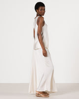 Lexi Satin Maxi Skirt | Ivory