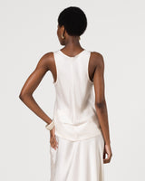 Demi Satin Vest Top | Ivory