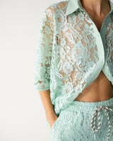Roxie Lace Shirt | Mint