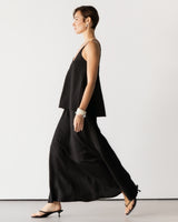 Willa Elastic Waist Skirt | Black