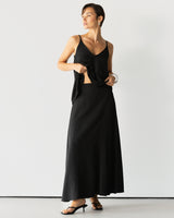 Willa Elastic Waist Skirt | Black