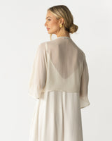 Brienne Lightweight Cape | Cream