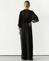 Brienne Lightweight Cape | Black