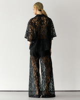 Roxie Lace Shirt | Black
