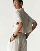 Serena Boxy Shirt | Ivory