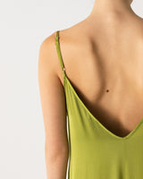 Audrey Satin Jumpsuit | Olive Green