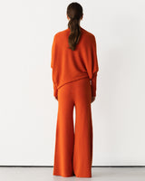Asymmetric Draped | Burnt Orange | Seamless Knit