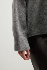 Naomi Sweater | Light Grey | Alpaca Blend