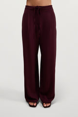 Lana Trousers | Burgundy