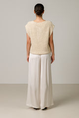 Josie Knitted Gilet | Light Beige
