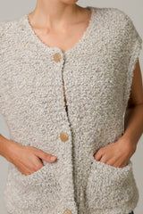 Josie Knitted Gilet | Oatmeal