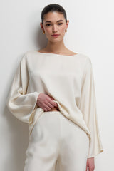 Arlet Wide Sleeve Boatneck | Ivory