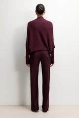 Asymmetric Draped | Amethyst Plum | Seamless Knit