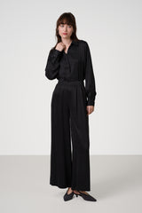 Grace Cupro Trousers | Black