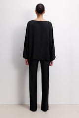 Arlet Wide Sleeve Boatneck | Black