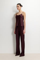 Odette Satin Vest | Amethyst Plum