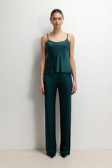 Odette Satin Vest | Teal