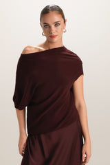 Vivienne Asymmetric Top | Plum