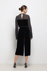 Piper Velvet Elastic Waist Shorts | Black