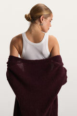 Yasmin Open Cardigan | Amethyst Plum | Alpaca Blend