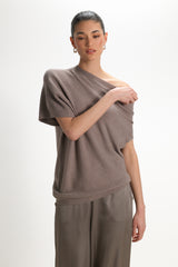 Vivienne Asymmetric Knit | Mink
