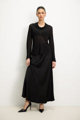 Serafina Chiffon Blouse | Black