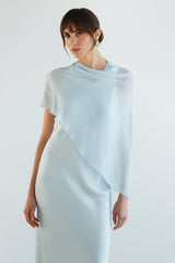 Lumi Flared Button Shrug | Glacier