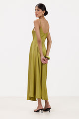 Anne Slip Satin Dress | Fern