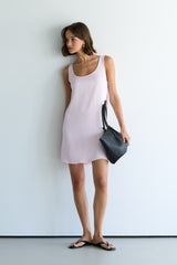 Rosaline Matte Satin Dress | Soft Pink