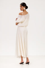 Camille Two-Way Cardigan | Ivory | Brushed Mohair Blend