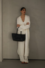 Margaux Longline Cardigan | Ivory | Suri Alpaca Blend