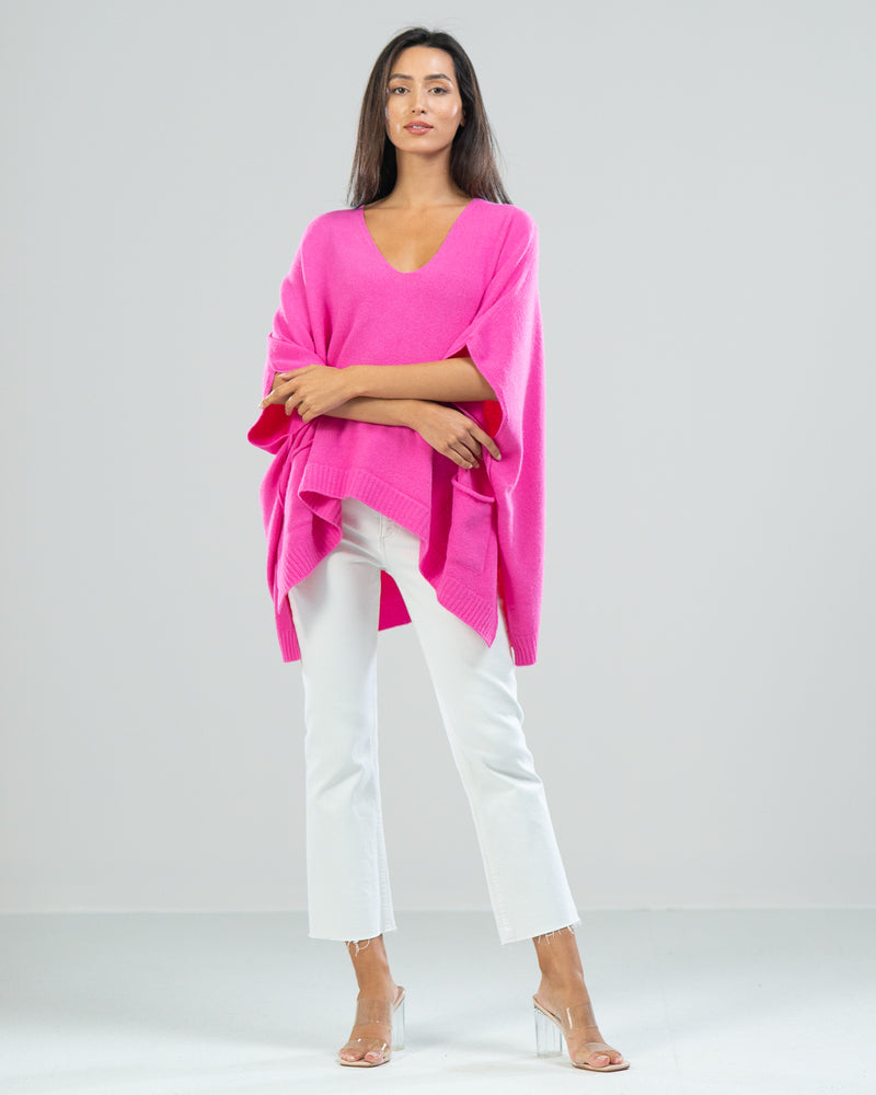 LIMITED RESTOCK | Poncho | Hot Pink
