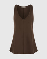 Demi Satin Vest Top | Cocoa Soleil