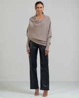 LIMITED RESTOCK | Asymmetric Draped | Taupe