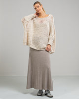 RESTOCKED | Crochet Sweater | Cream | Wool Blend
