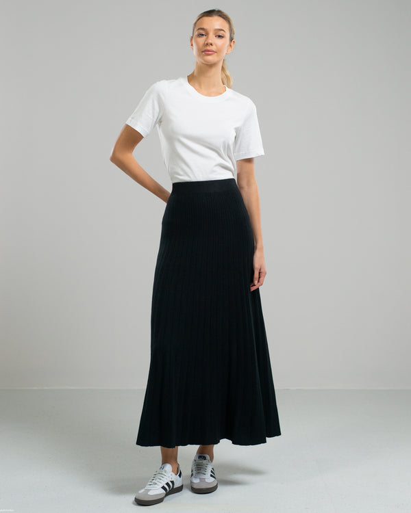 NEW | Knitted Maxi Skirt | Black