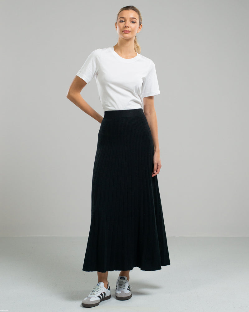 NEW | Knitted Maxi Skirt | Black