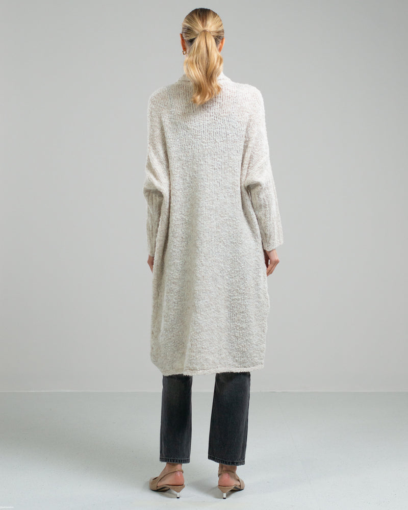 NEW | Roll Neck Crossover Sweater | Oatmeal | Wool Blend
