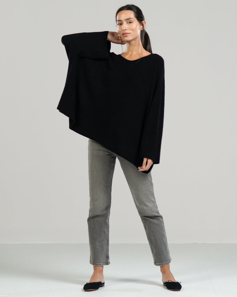 Ribbed Sweater | Black