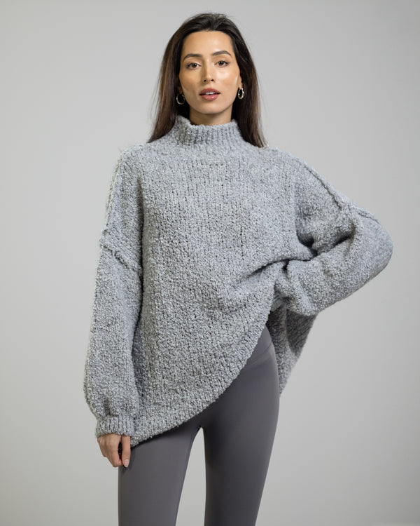 NEW | Cate Sweater | Light Grey | Alpaca Wool